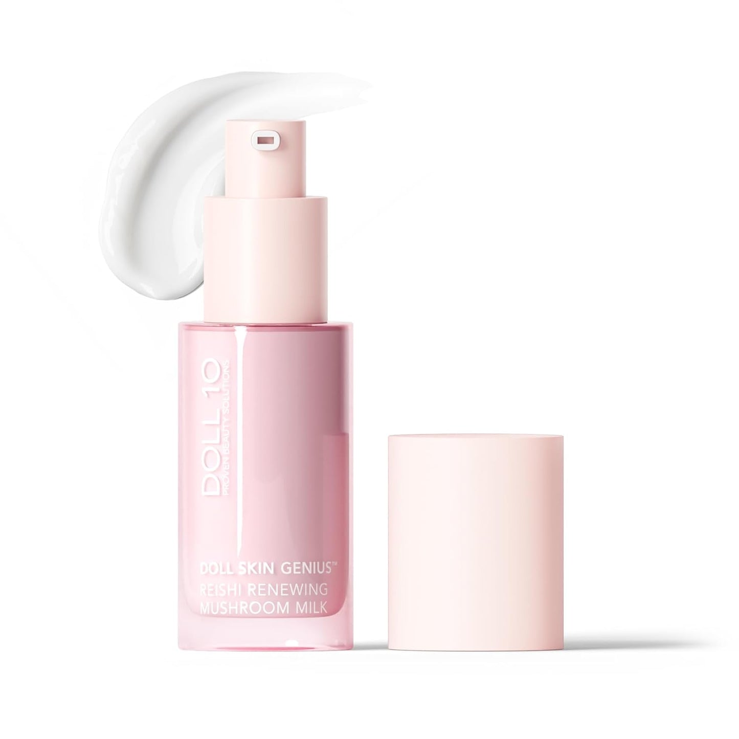 Doll Skin Genius™ Reishi Renewing Mushroom Milk – Hydrating Face Serum w/Reishi, Chaga & Lion’s Mane – Anti-Aging, Barrier Repair & Soothing Skincare for Dry, Sensitive or Mature Skin - 30 Day Supply
