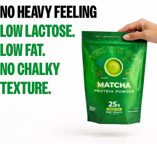 Clear Whey Protein Drink Mix - Matcha Green Tea - 25g Clear Whey Isolate - Refreshing Flavor - 20 Servings - Post Workout Recover