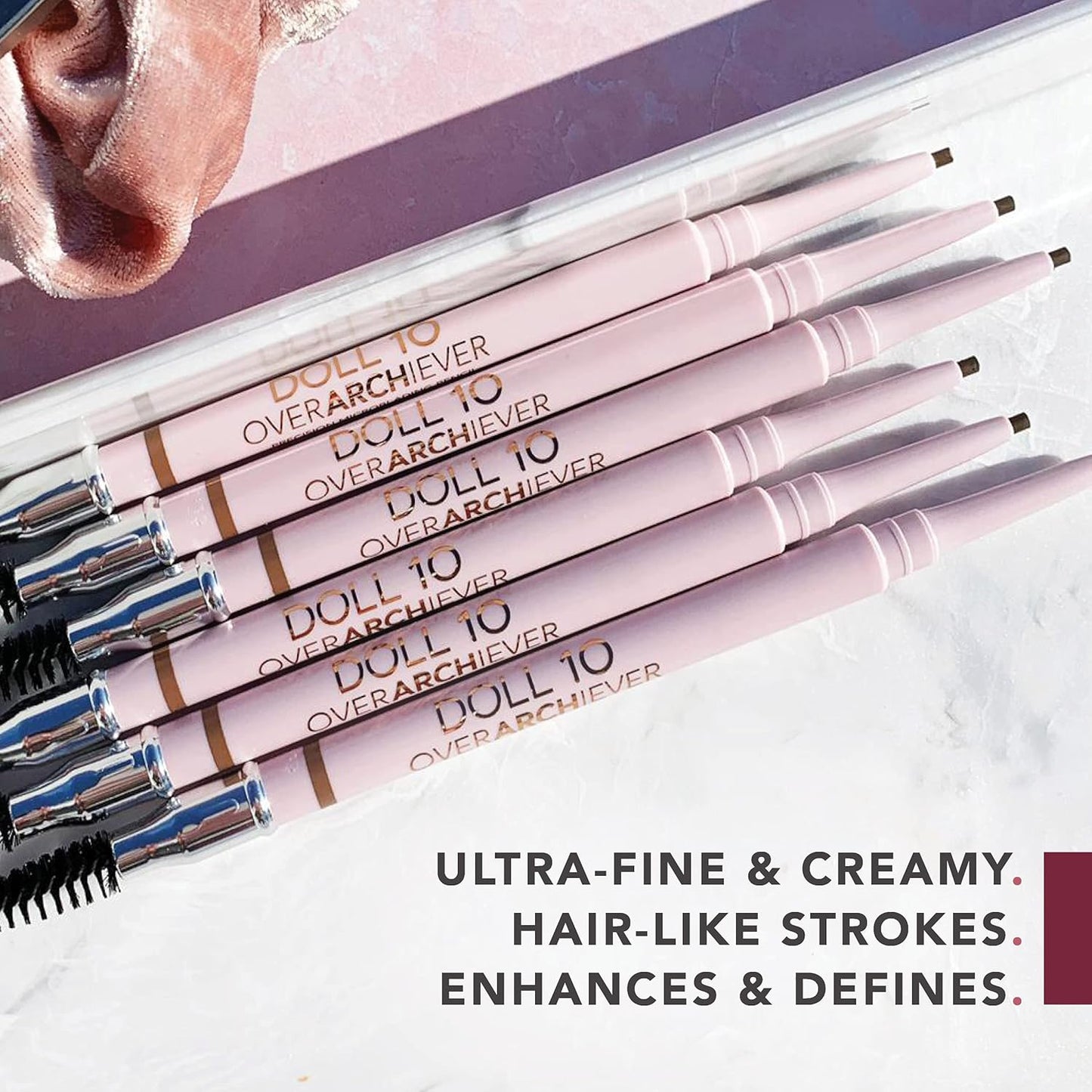 OverARCHiever Precision Microblading Brow Pencil - Ultra Fine Tip with Real Hair Look - Long-Lasting & Waterproof - Uses Biotin - Vegan & Cruelty Free (Universal Pencil)