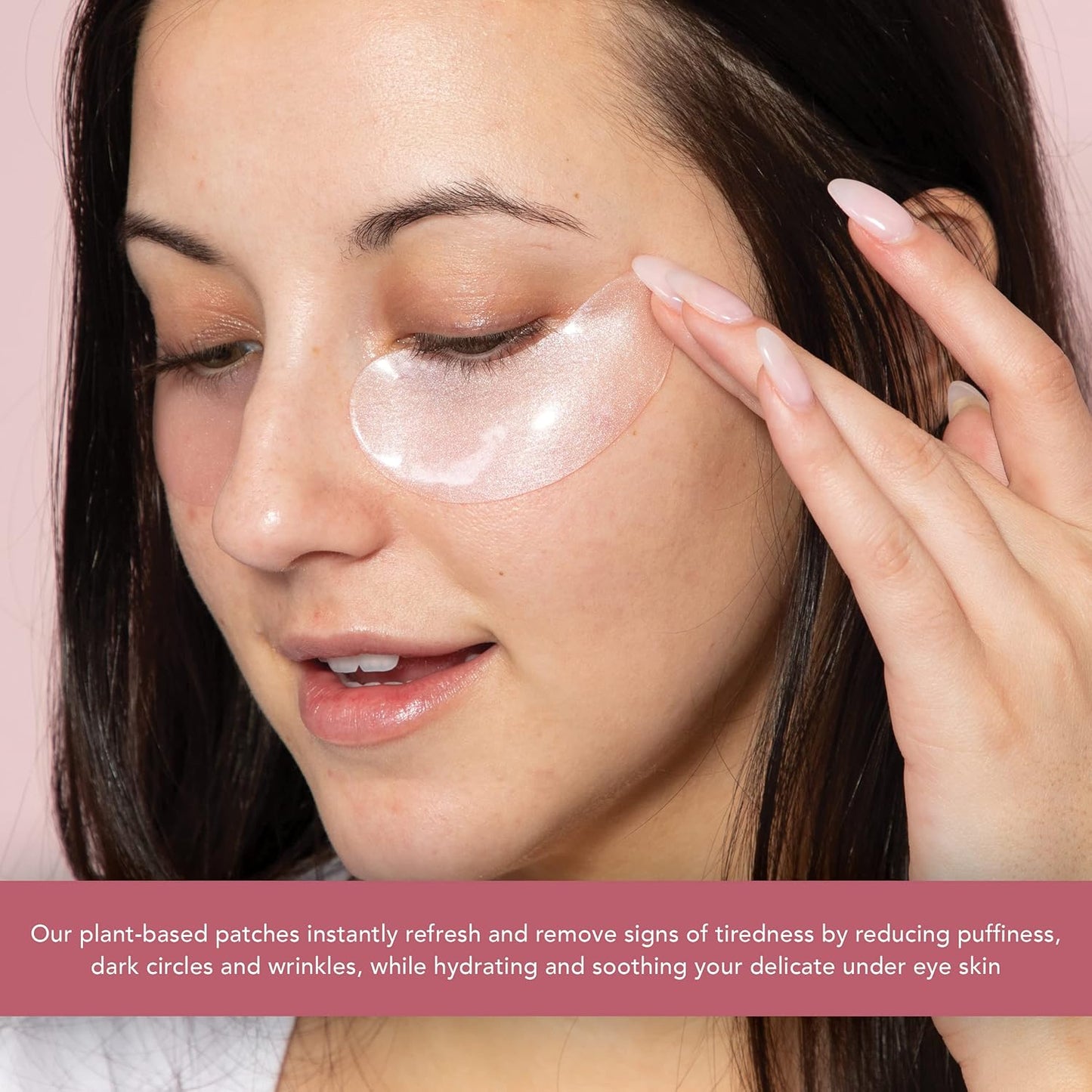 Doll 10 Doll Skin Genius Firm & Brighten Under-Eye Gels - Natural Eye Mask Patches that Vanish Puffiness, Dark Circles, Wrinkles, & Fine Lines