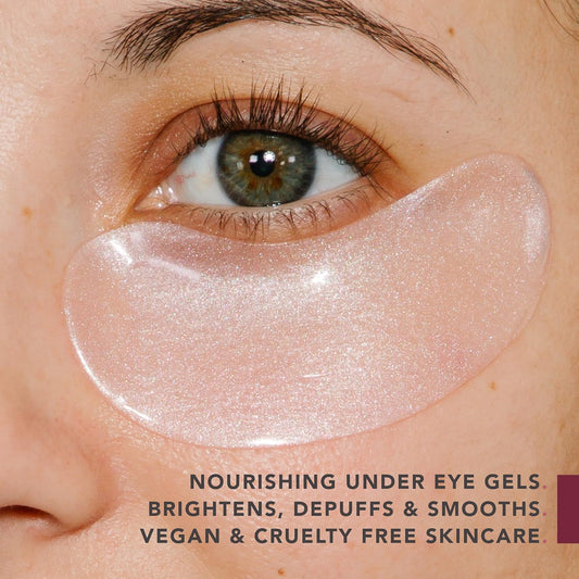 Doll 10 Doll Skin Genius Firm & Brighten Under-Eye Gels - Natural Eye Mask Patches that Vanish Puffiness, Dark Circles, Wrinkles, & Fine Lines